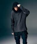 画像14: 【glamb 2026 Spring先行予約】glamb グラム / Stripe Rib Knit Hoodie (2色展開) (14)
