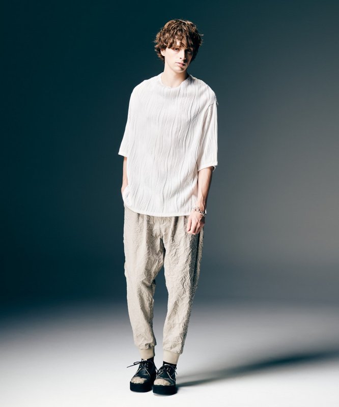 画像9: 【glamb 2026 Spring先行予約】glamb グラム / Crinkle Sarrouel Pants (2色展開) (9)