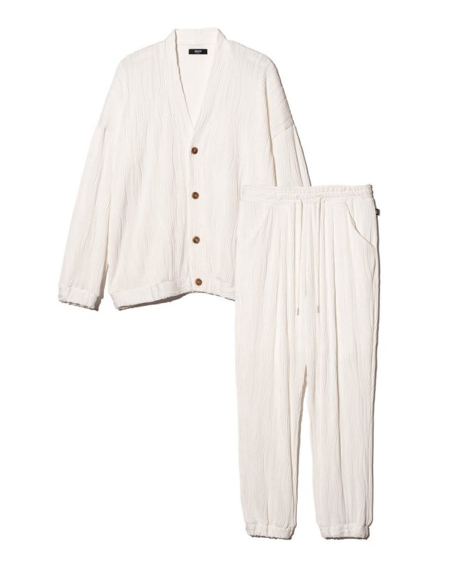 画像2: 【glamb 2026 Spring先行予約】glamb グラム / Willow Crepe Cardigan Set Up (2色展開) (2)