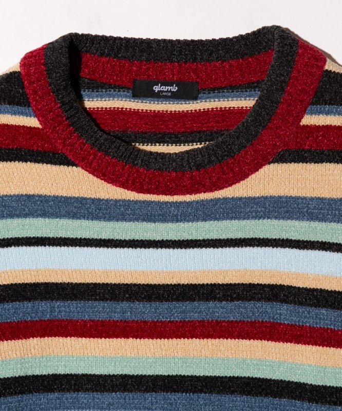 画像3: 【glamb 2026 Spring先行予約】glamb グラム / Mid Century Border Knit (1色展開) (3)