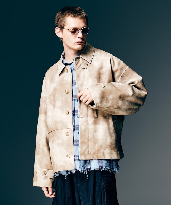 画像12: 【glamb 2026 Spring先行予約】glamb グラム / Oversize Synth Leather Blouson (2色展開) (12)