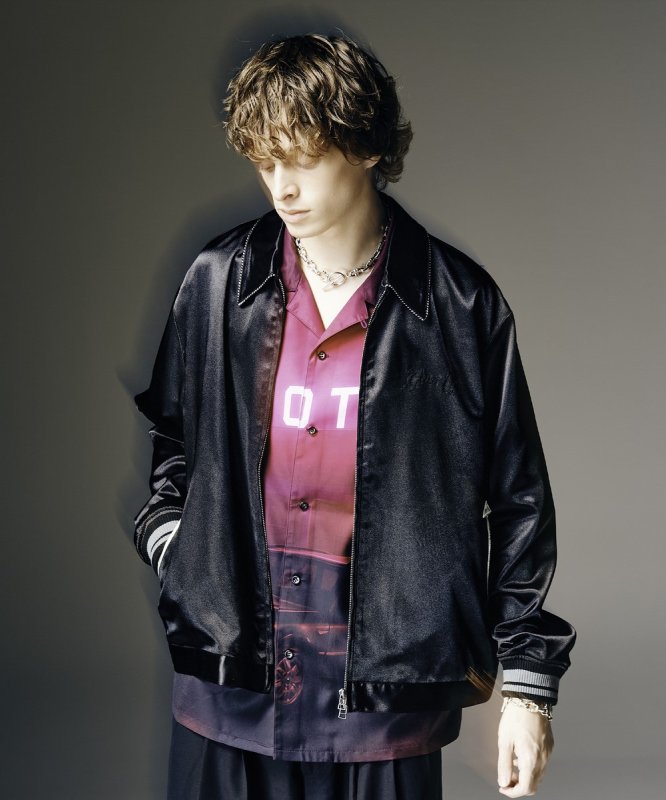 画像8: 【glamb 2026 Spring先行予約】glamb グラム / Short Satin Jacket (2色展開) (8)