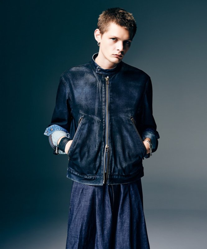 画像14: 【glamb 2026 Spring先行予約】glamb グラム / Denim Riders Jacket (2色展開) (14)