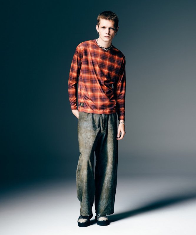 画像14: 【glamb 2026 Spring先行予約】glamb グラム / Tech Mesh Check Cutsew (2色展開) (14)