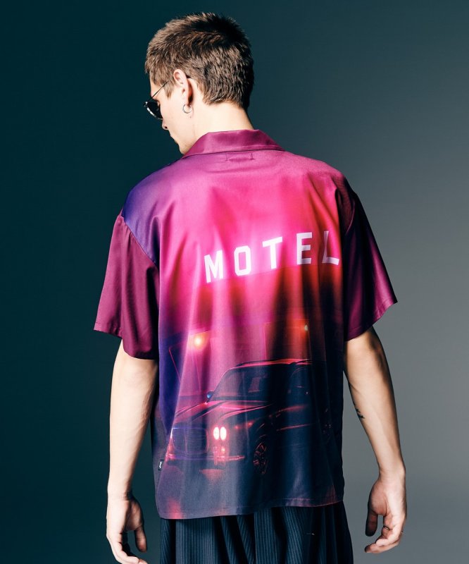 画像9: 【glamb 2026 Spring先行予約】glamb グラム / Midnight Open Collar Shirt (2色展開) (9)