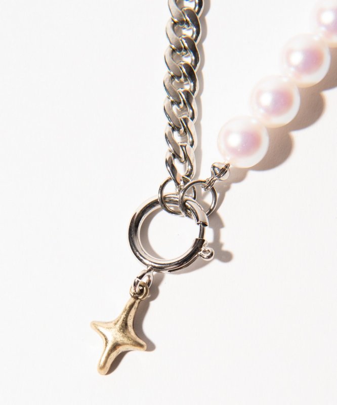 画像2: 【glamb 2026 Spring先行予約】glamb グラム / Asymmetry Pearl Necklace (1色展開) (2)