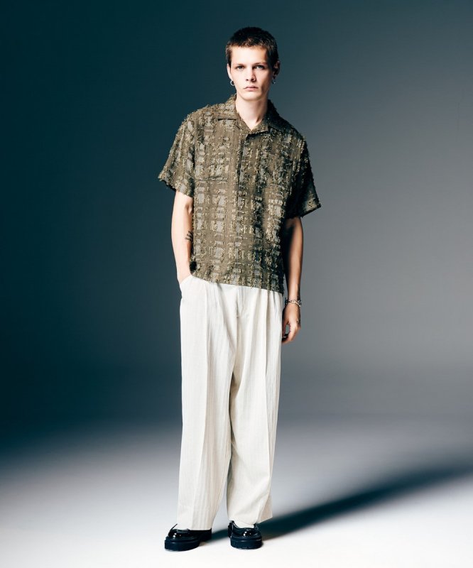 画像18: 【glamb 2026 Spring先行予約】glamb グラム / Stripe Jacquard Linen Pants (3色展開) (18)