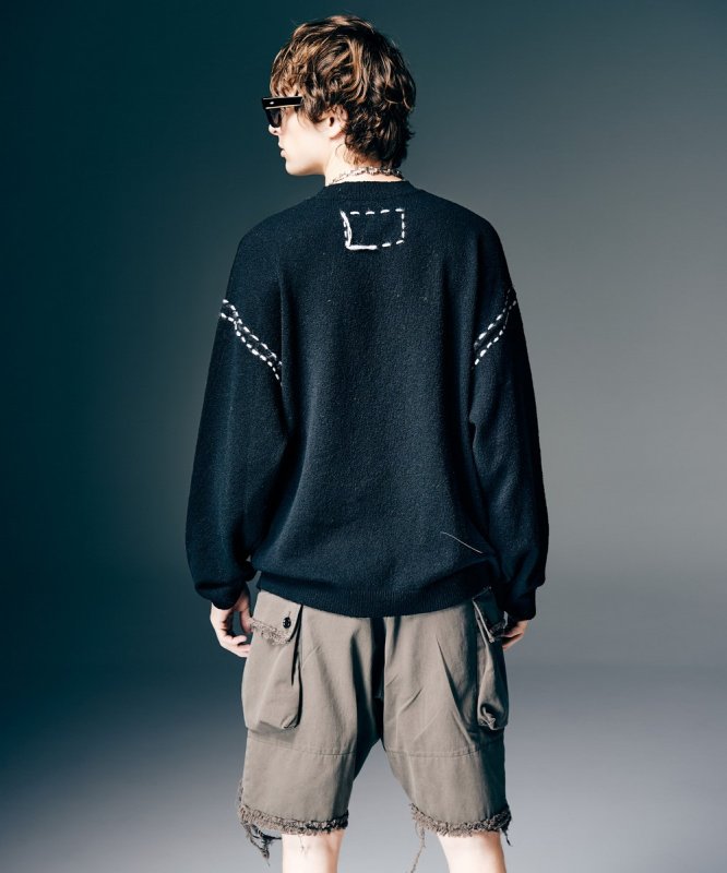 画像13: 【glamb 2026 Spring先行予約】glamb グラム / Hand Beaded Logo Knit (3色展開) (13)