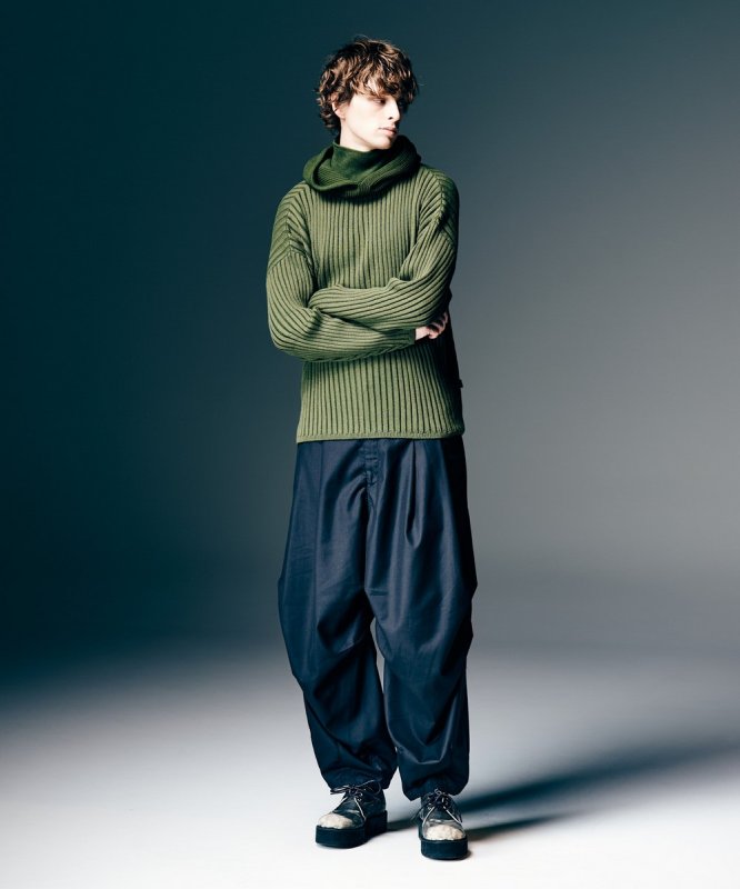 画像13: 【glamb 2026 Spring先行予約】glamb グラム / Stripe Rib Knit Hoodie (2色展開) (13)