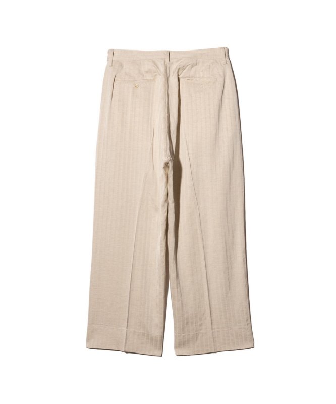 画像4: 【glamb 2026 Spring先行予約】glamb グラム / Stripe Jacquard Linen Pants (3色展開) (4)