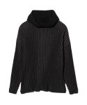 画像2: 【glamb 2026 Spring先行予約】glamb グラム / Stripe Rib Knit Hoodie (2色展開) (2)