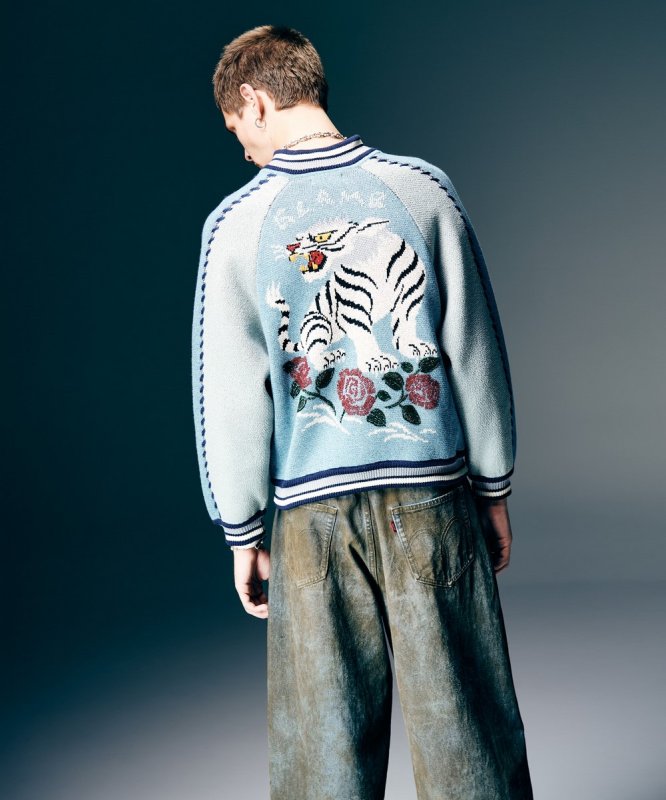 画像17: 【glamb 2026 Spring先行予約】glamb グラム / White Tiger Knit Ska Jumper (3色展開) (17)