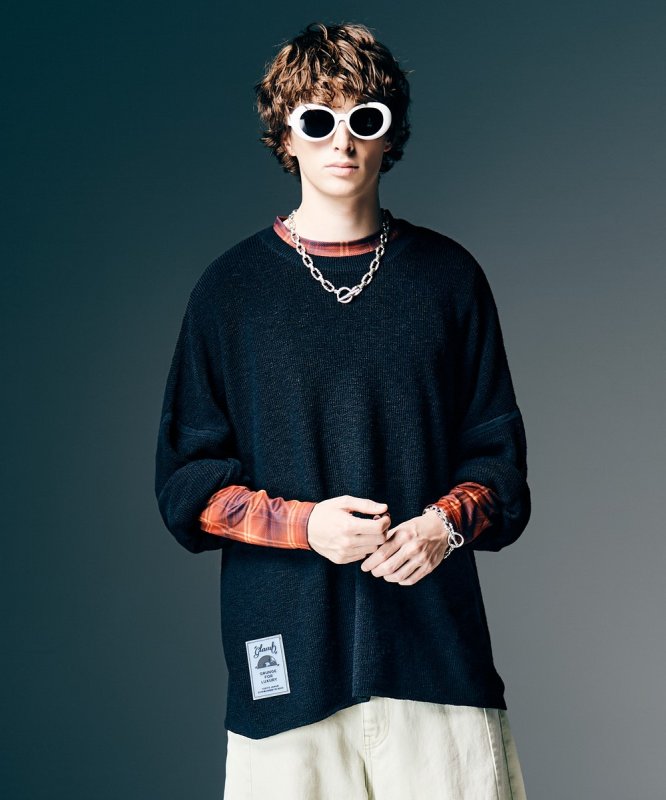 画像13: 【glamb 2026 Spring先行予約】glamb グラム / Rubber Tag Knit (4色展開) (13)