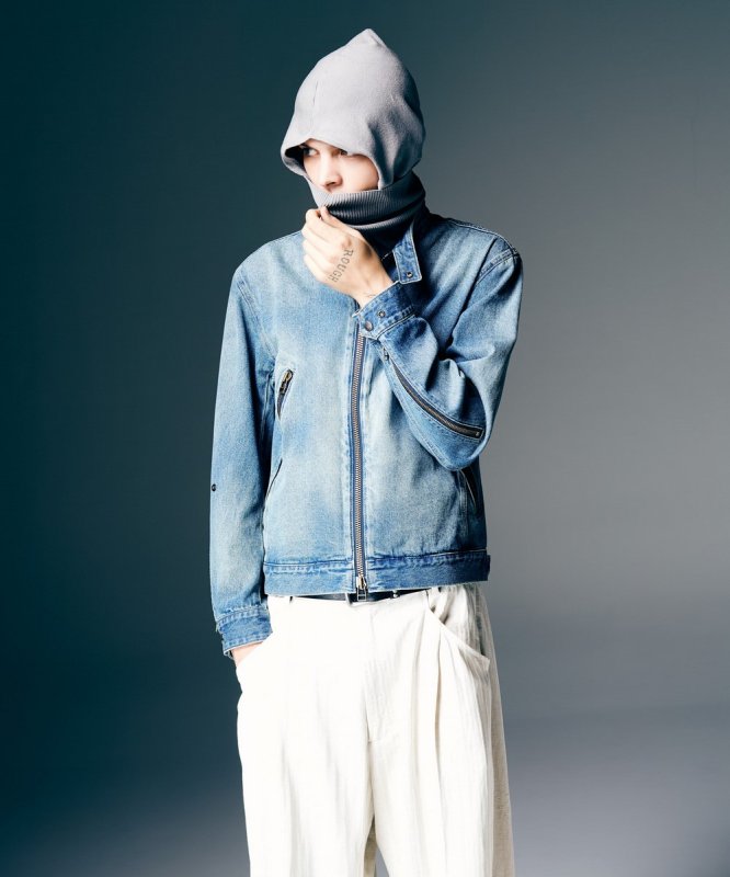 画像15: 【glamb 2026 Spring先行予約】glamb グラム / Knit Hoodie Snood (2色展開) (15)