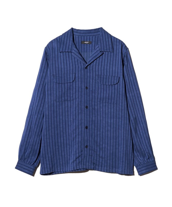 画像3: 【glamb 2026 Spring先行予約】glamb グラム / Stripe Jacquard Linen Shirt (3色展開) (3)