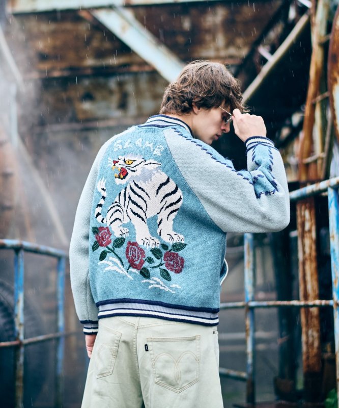 画像29: 【glamb 2026 Spring先行予約】glamb グラム / White Tiger Knit Ska Jumper (3色展開) (29)