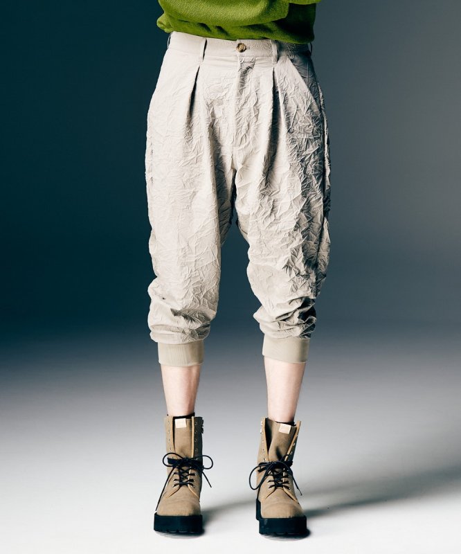 画像5: 【glamb 2026 Spring先行予約】glamb グラム / Crinkle Sarrouel Pants (2色展開) (5)