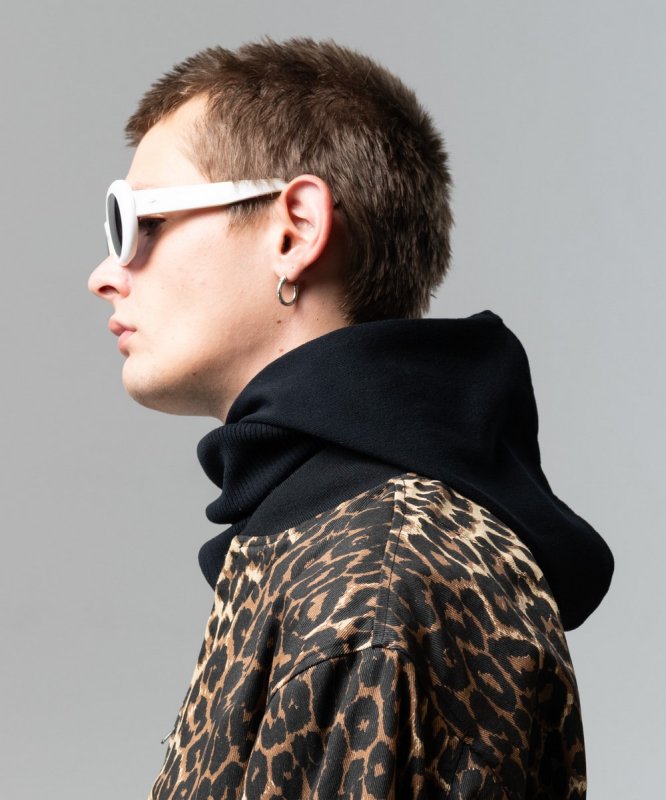 画像11: 【glamb 2026 Spring先行予約】glamb グラム / Knit Hoodie Snood (2色展開) (11)