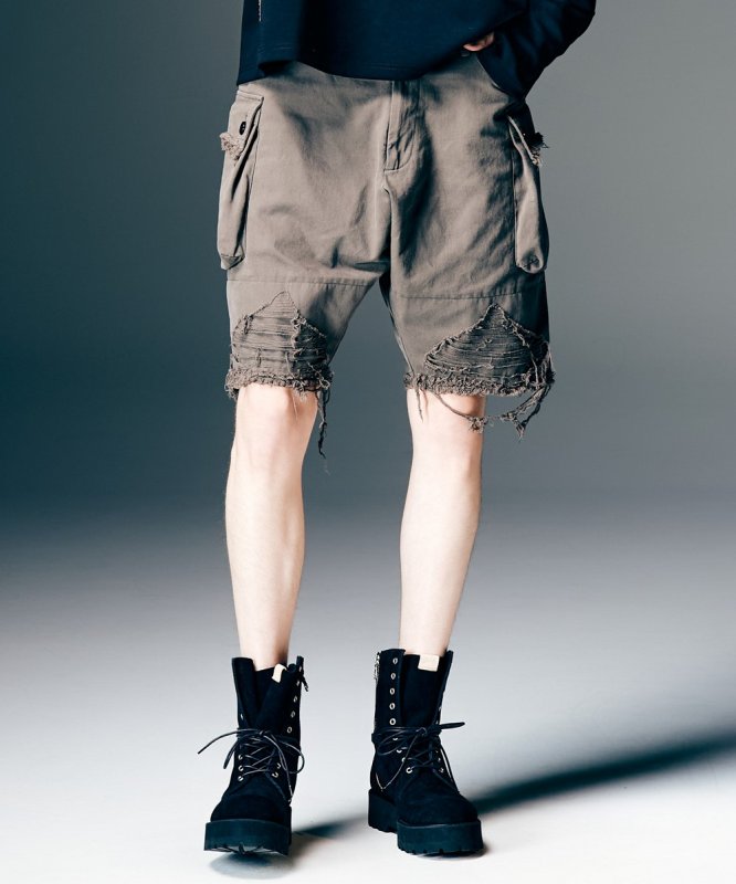画像8: 【glamb 2026 Spring先行予約】glamb グラム / Crush Cargo Shorts (2色展開) (8)
