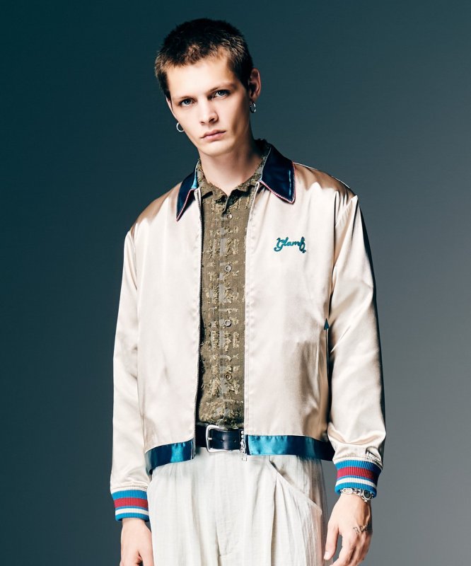 画像6: 【glamb 2026 Spring先行予約】glamb グラム / Short Satin Jacket (2色展開) (6)