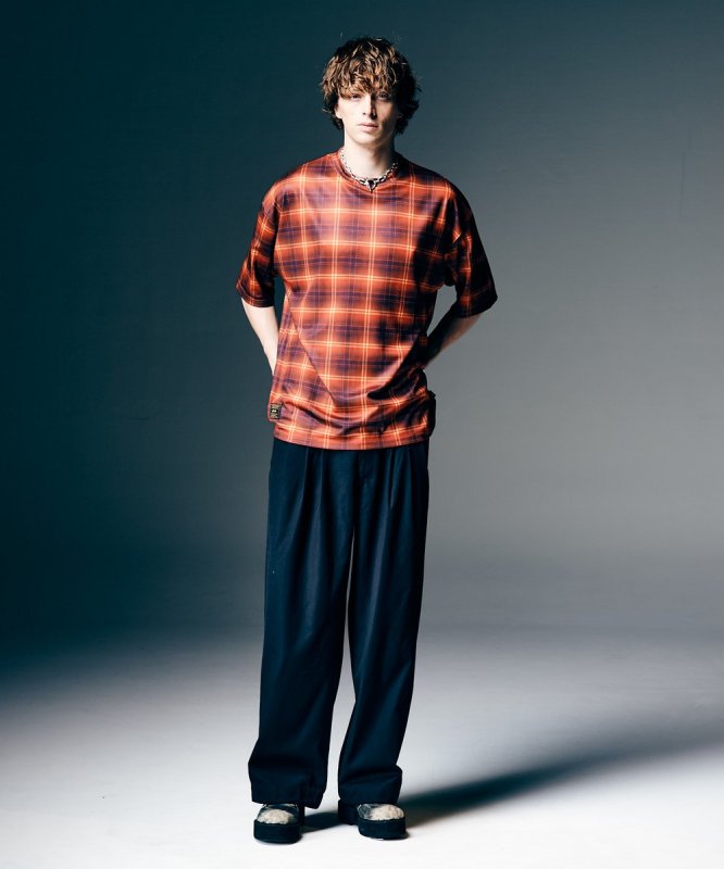 画像10: 【glamb 2026 Spring先行予約】glamb グラム / Tech Mesh Check T-Shirt (2色展開) (10)