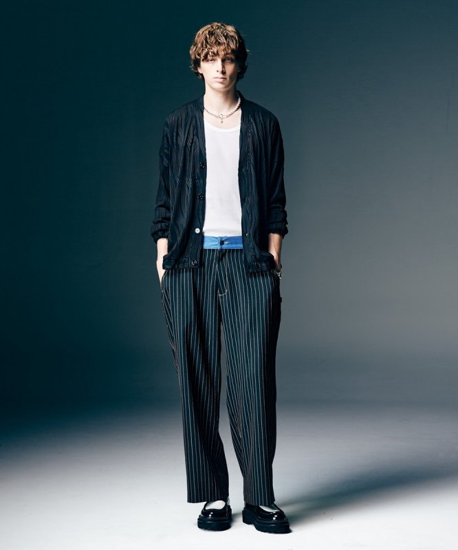 画像13: 【glamb 2026 Spring先行予約】glamb グラム / Denim Combination Slacks (2色展開) (13)