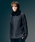 画像11: 【glamb 2026 Spring先行予約】glamb グラム / Stripe Rib Knit Hoodie (2色展開) (11)