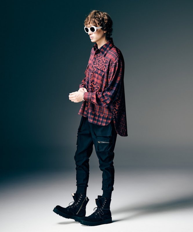 画像13: 【glamb 2026 Spring先行予約】glamb グラム / Patchwork Print Shirt (2色展開) (13)