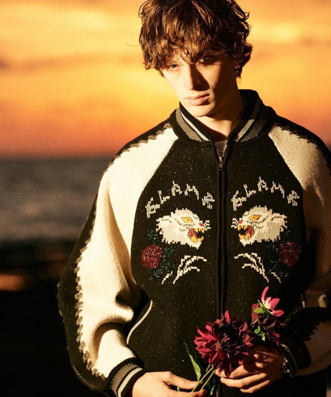 画像25: 【glamb 2026 Spring先行予約】glamb グラム / White Tiger Knit Ska Jumper (3色展開) (25)