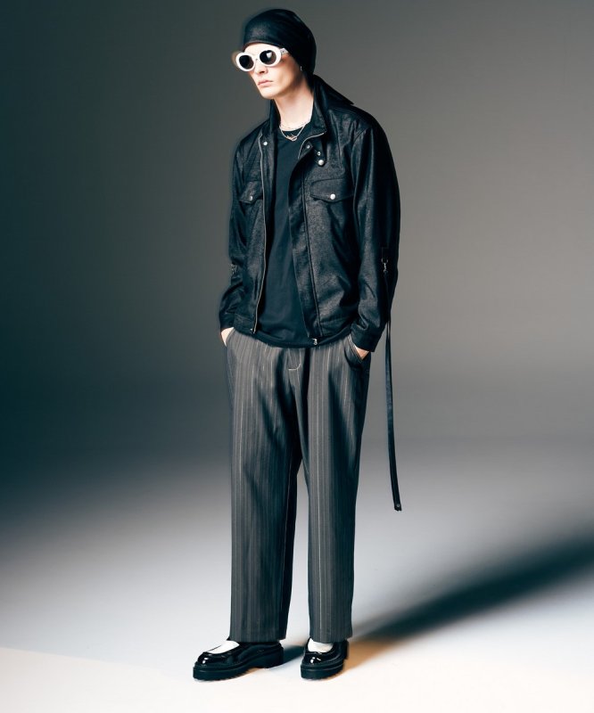 画像20: 【glamb 2026 Spring先行予約】glamb グラム / Denim Combination Slacks (2色展開) (20)