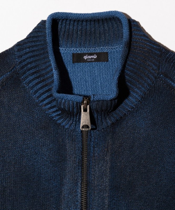 画像4: 【glamb 2026 Spring先行予約】glamb グラム / Paraffin Coated Knit Blouson (2色展開) (4)