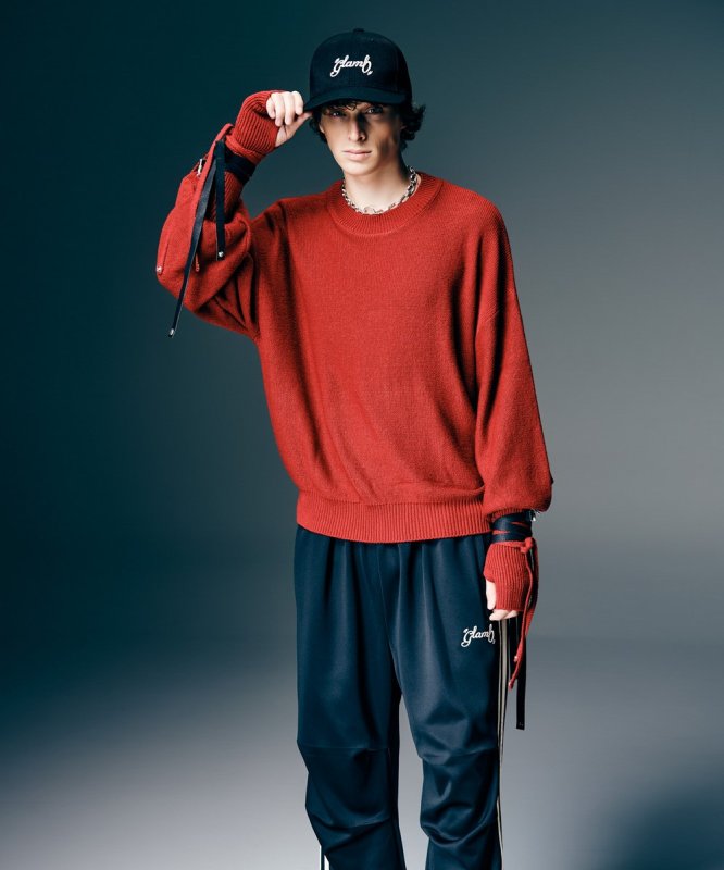 画像14: 【glamb 2026 Spring先行予約】glamb グラム / Blow Creed Knit (3色展開) (14)