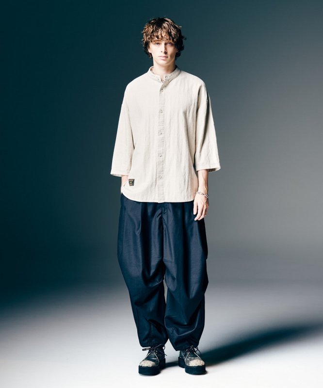 画像23: 【glamb 2026 Spring先行予約】glamb グラム / Crossover Tuck Pants (2色展開) (23)