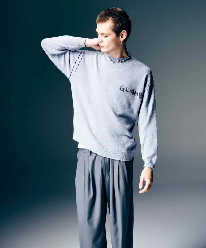 画像16: 【glamb 2026 Spring先行予約】glamb グラム / Hand Beaded Logo Knit (3色展開) (16)
