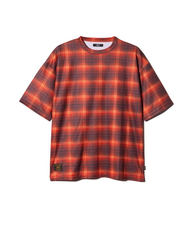 画像2: 【glamb 2026 Spring先行予約】glamb グラム / Tech Mesh Check T-Shirt (2色展開) (2)