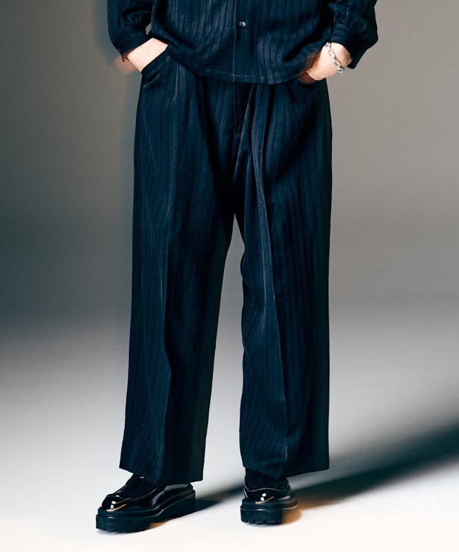 画像9: 【glamb 2026 Spring先行予約】glamb グラム / Stripe Jacquard Linen Pants (3色展開) (9)
