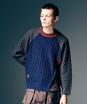画像8: 【glamb 2026 Spring先行予約】glamb グラム / Asymmetry Cable Knit (2色展開) (8)