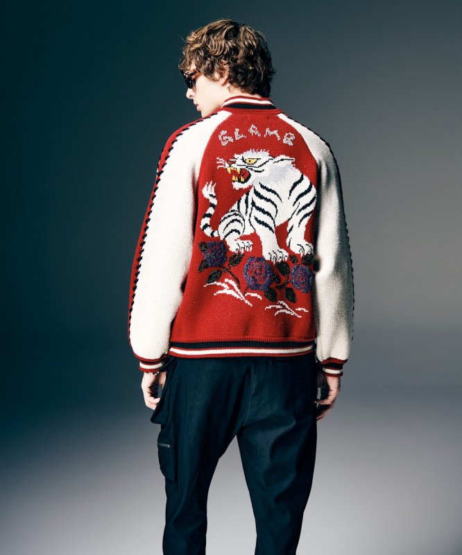 画像22: 【glamb 2026 Spring先行予約】glamb グラム / White Tiger Knit Ska Jumper (3色展開) (22)
