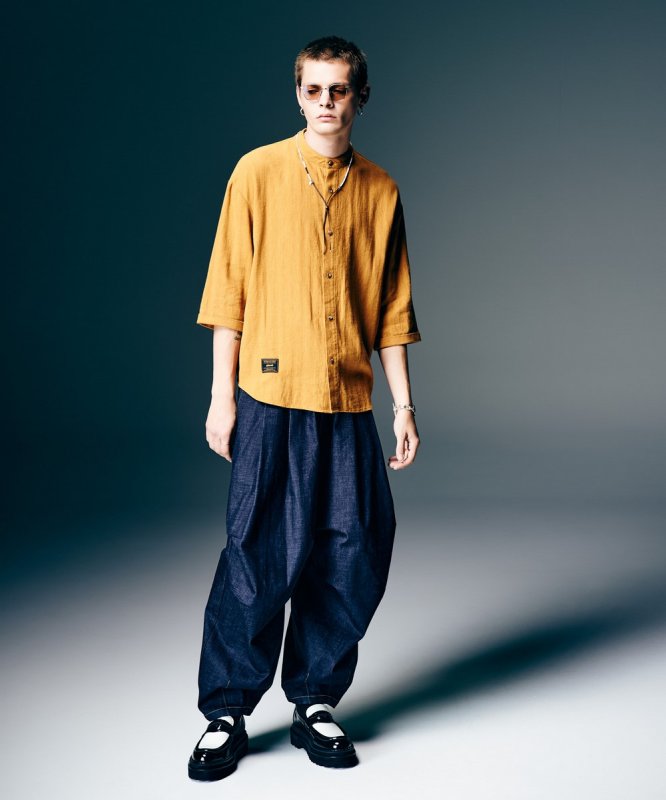 画像17: 【glamb 2026 Spring先行予約】glamb グラム / Crossover Tuck Pants (2色展開) (17)