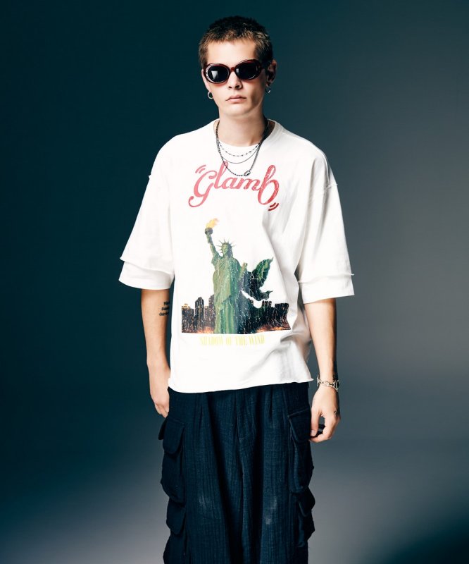 画像5: 【glamb 2026 Spring先行予約】glamb グラム / Shadow of Liberty T-Shirt (2色展開) (5)