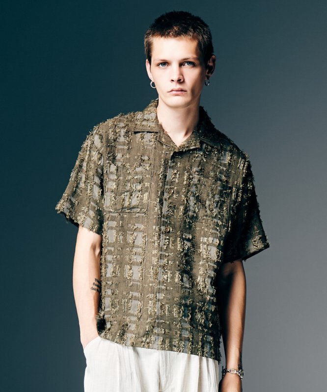 画像9: 【glamb 2026 Spring先行予約】glamb グラム / Fuzzy Check Shirt (2色展開) (9)