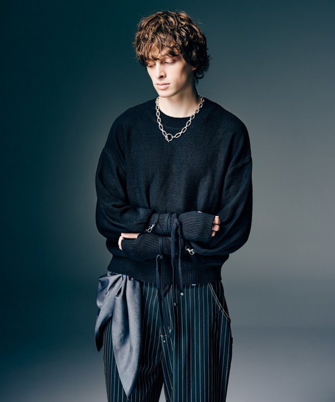 画像20: 【glamb 2026 Spring先行予約】glamb グラム / Blow Creed Knit (3色展開) (20)