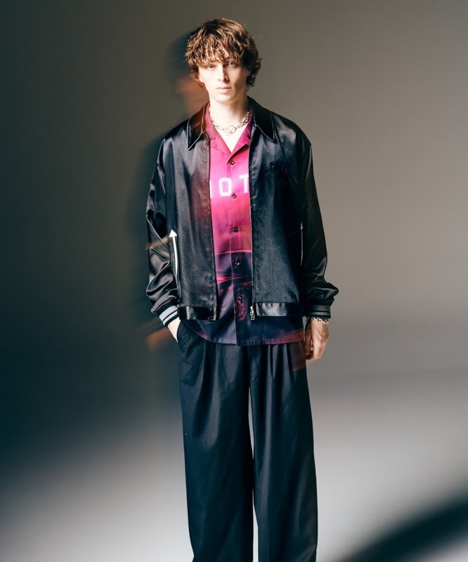 画像13: 【glamb 2026 Spring先行予約】glamb グラム / Short Satin Jacket (2色展開) (13)