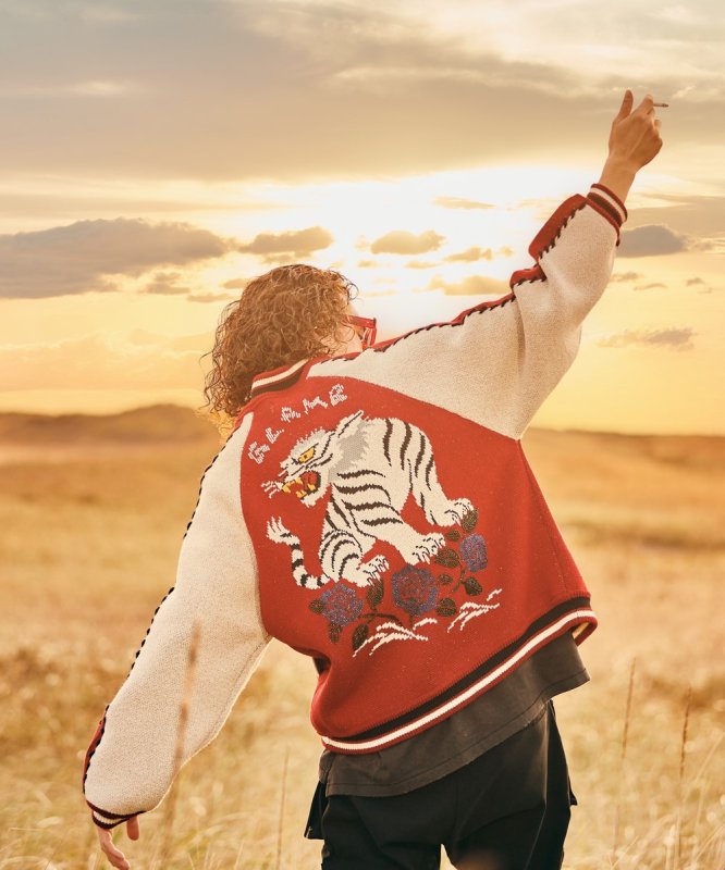 画像31: 【glamb 2026 Spring先行予約】glamb グラム / White Tiger Knit Ska Jumper (3色展開) (31)