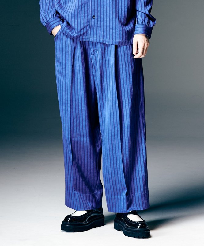 画像8: 【glamb 2026 Spring先行予約】glamb グラム / Stripe Jacquard Linen Pants (3色展開) (8)
