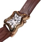 画像2: LAPHONT ラフォン / Ooblong Watch Gold Case Brown Band White Dial (brown / gold) (2)