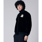 画像3: 【ユニセックス】TAION タイオン / ジャパンスペシャルリバーシブルスカジャンダウンジャケット (black x silver beige) (3)