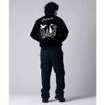 画像4: 【ユニセックス】TAION タイオン / ジャパンスペシャルリバーシブルスカジャンダウンジャケット (black x silver beige) (4)