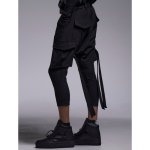 画像4: 【2026SS先行予約】kiryuyrik キリュウキリュウ / Coating High Tension Jersey 3/4 Saruel Pants (1色展開) (4)