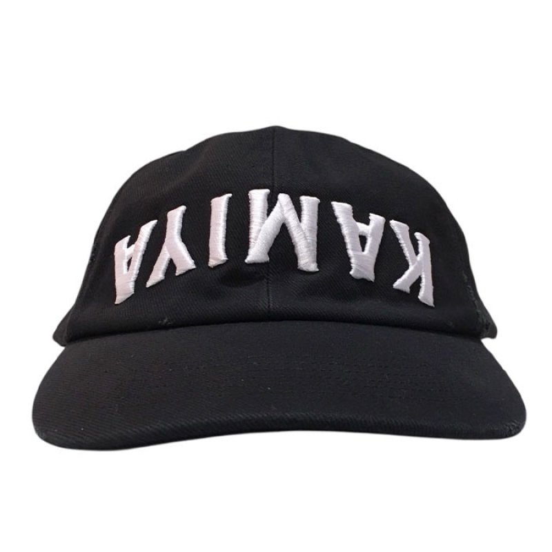 KAMIYA カミヤ / x CA4LA KAMIYA Upside Down Distressed Cap (black